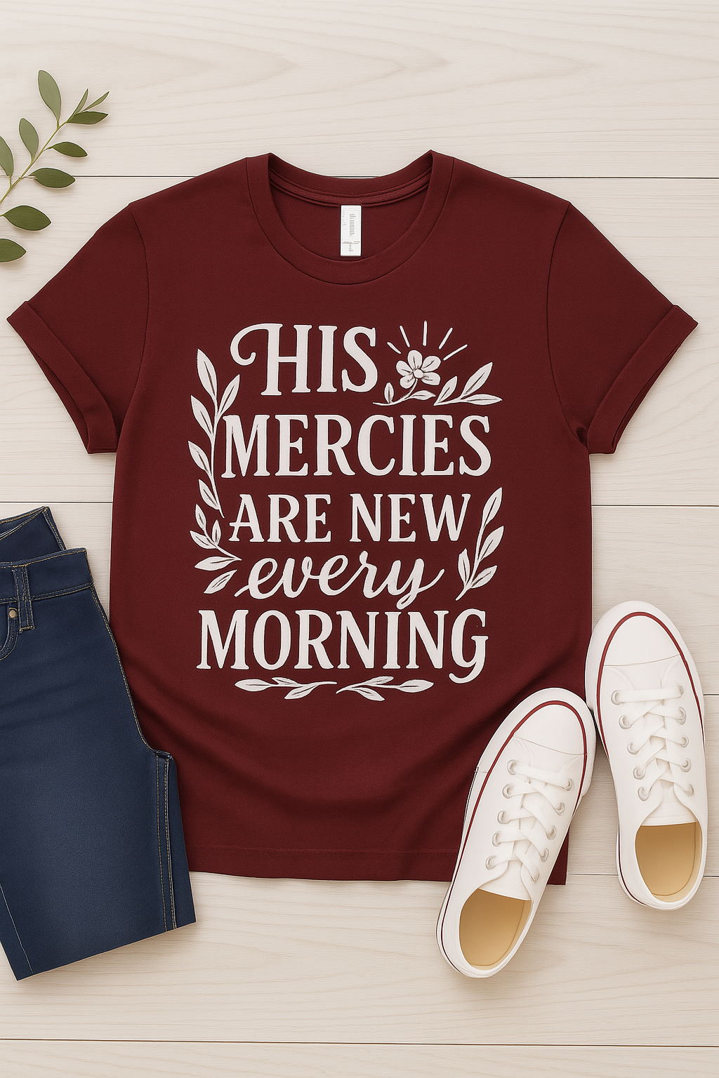 His Mercies Are New Every Morning Christian T-Shirt