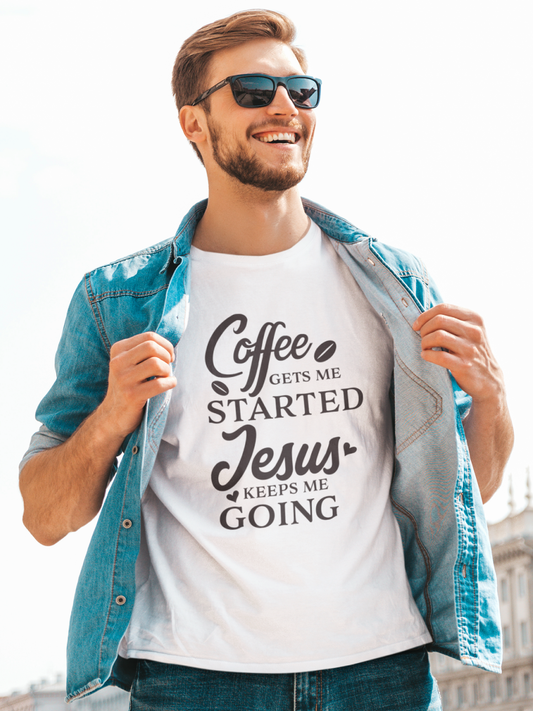 Jesus Keeps Me Going Christian Tee