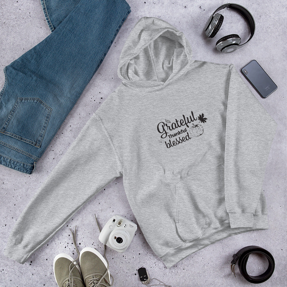 Grateful Thankful Blessed Unisex Hoodie