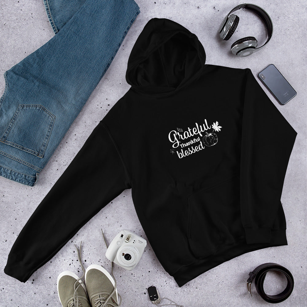Grateful Thankful Blessed Unisex Hoodie