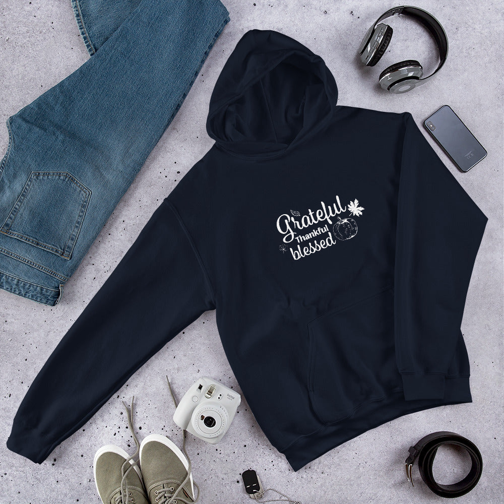 Grateful Thankful Blessed Unisex Hoodie