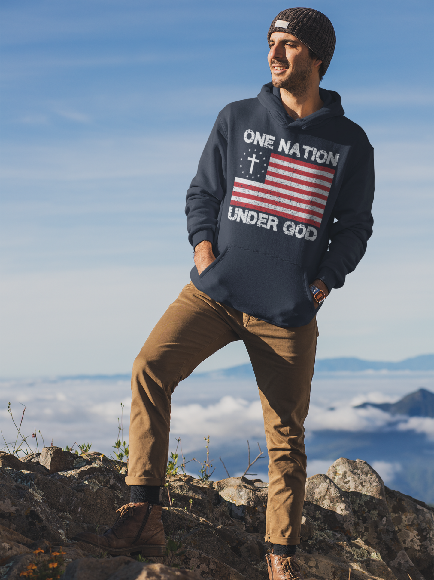 One Nation Under God Hoodie