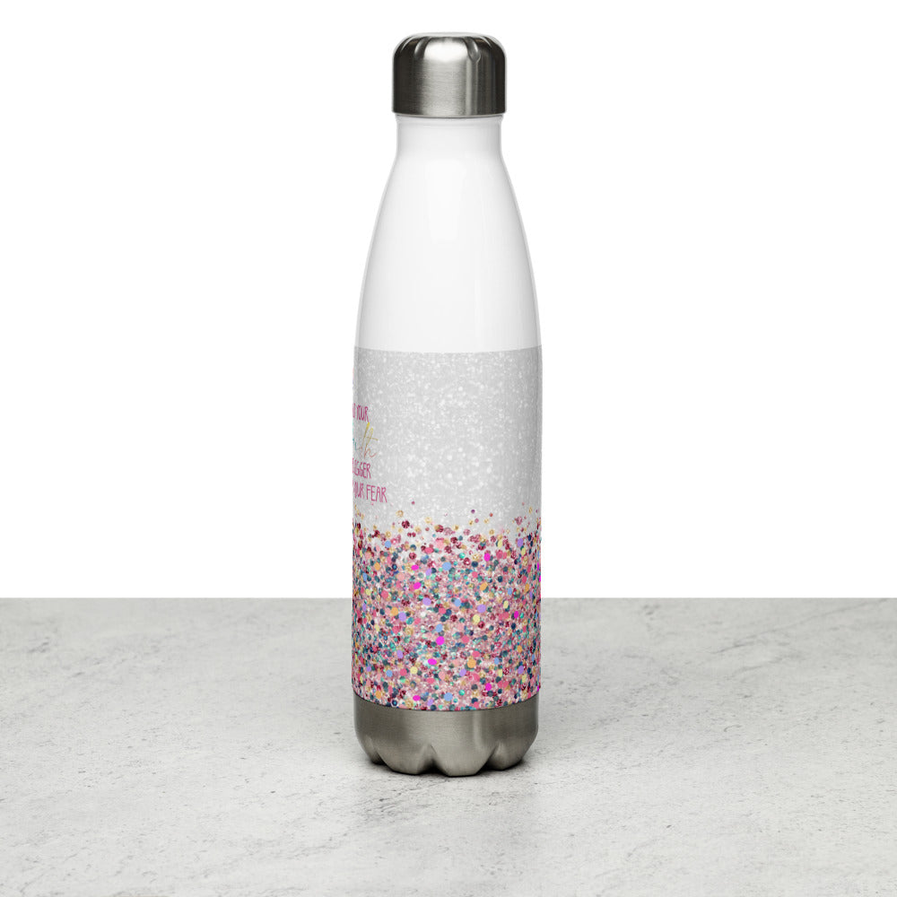 Faith Over Fear Stainless Steel Water Bottle