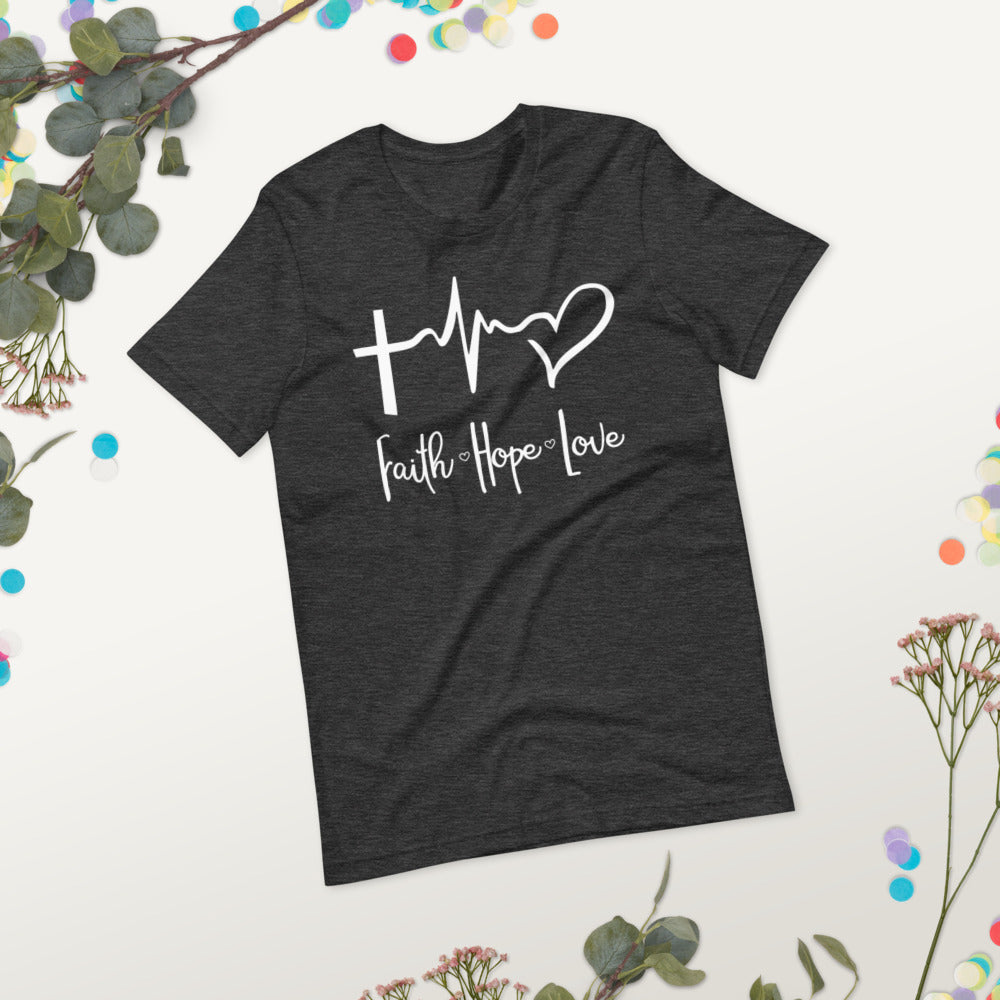 Faith hope love Christian t shirt