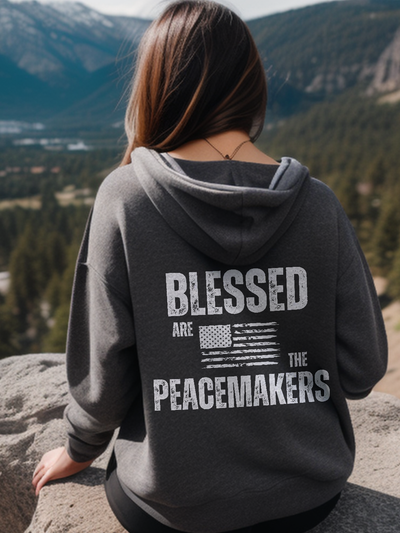 Blessed are the peacemakers Christian hoodie