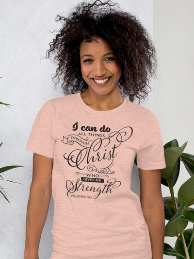 I can do all things through Christ Philippians 4:13 Christian t-shirt