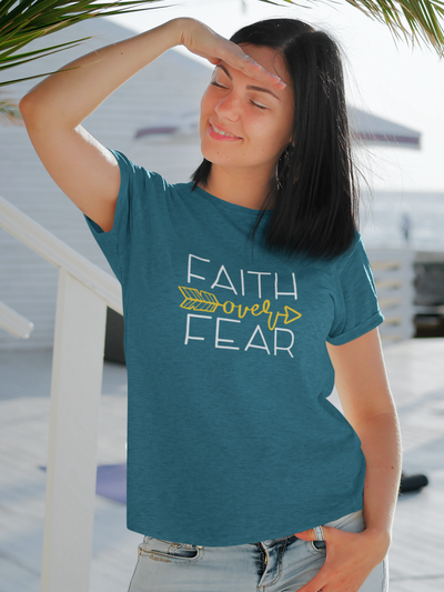 Faith over fear Christian tee