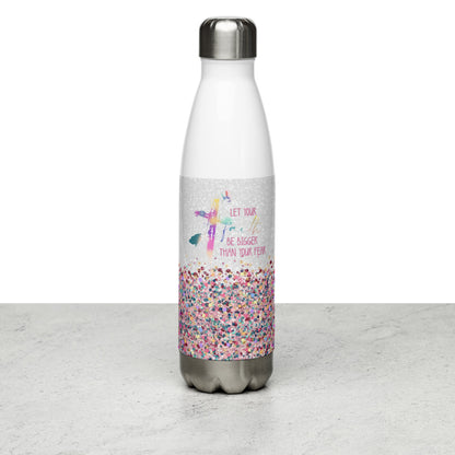 Faith Over Fear Stainless Steel Water Bottle